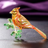 Birds Enamel Brooches Jewelry for Men's Year