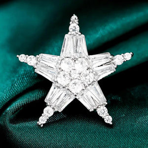 Small Flower Zircon Brooch Butterfly Lapel Pin Anti Light Buckle