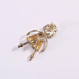 Cartoon Female Nurse Brooch Alloy Dripping Oil Clothing Accessory