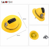 Yellow Helmet Shape Lapel Pin Brooches Fine Gift for Men