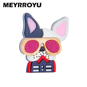 Gentlemen Dog Shape Women Brooch High Female Jewelry
