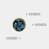 DIY Round Opal Brooch Magnet Safety Pin No Trace Collar Pin