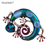 Lizard Animal Brooch with Cat Eye Stone for Party Christmas