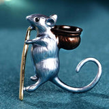 Cute Mouse Hijab Pin for Christmas
