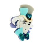 Vintage Retro Style Women Pins Brooch Acrylic Gentleman Clown Myth Character Bro