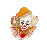 Vintage Retro Style Women Pins Brooch Acrylic Gentleman Clown Myth Character Bro