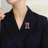 Retro Rhinestone Gem Pearl Crystal Enamel Brooch Pin Women Clothes Decrotion