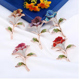 Large Rose Flower Brooch Ladies Coat Pin Girl Jewelry Birthday Party