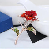 Large Rose Flower Brooch Ladies Coat Pin Girl Jewelry Birthday Party