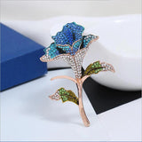 Large Rose Flower Brooch Ladies Coat Pin Girl Jewelry Birthday Party