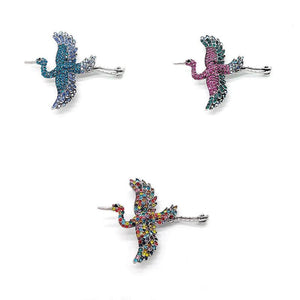 Anime Crane Brooch Personality Pin Accessories Women Jewelry