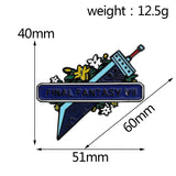 FF7 Enamel Pin Nostalgia Brooch for Fans