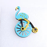 Bird Wheel Brooch Pins Acrylic Corsage Clips Hat Scarf Decoration