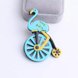 Bird Wheel Brooch Pins Acrylic Corsage Clips Hat Scarf Decoration