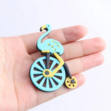 Bird Wheel Brooch Pins Acrylic Corsage Clips Hat Scarf Decoration