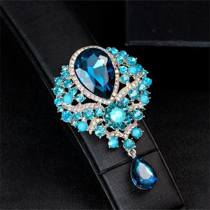 Crystal Brooches Alloy Rhinestone Brooch Pin Pendant