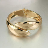 Punk Metal Thick Circular Big Bracelet For Women Mixed Colour Cuff Bangles