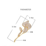 Rhinestone Calla Brooch Flower Jewelry Suit Pins Brooches Nice Gift