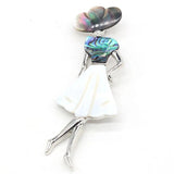 Bohemian Natural Shell Lady Girl Brooch Women Wedding Banquet Party Pins