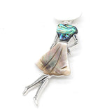 Bohemian Natural Shell Lady Girl Brooch Women Wedding Banquet Party Pins