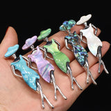 Natural Shell Beauty Shape Shell Brooches Pins for Wedding