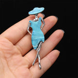 Natural Shell Beauty Shape Shell Brooches Pins for Wedding