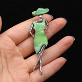 Natural Shell Beauty Shape Shell Brooches Pins for Wedding