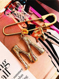 Europe America Letter M F Pin Personality Metal Brooch For Women