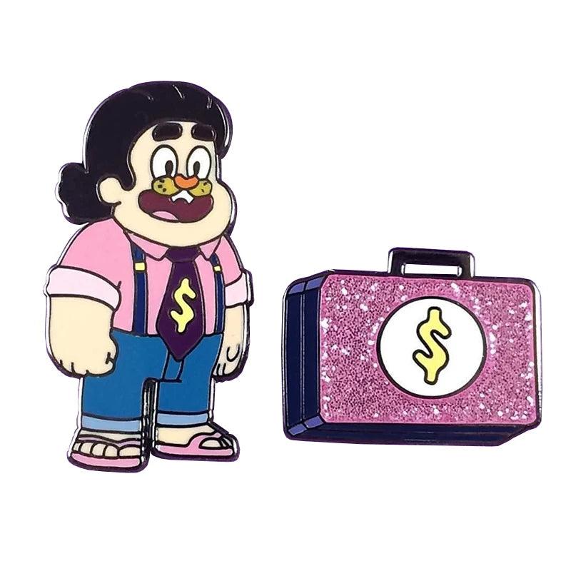 Steven Universe Tiger Millionaire & Briefcase Combo Pins Crystal Gems Garnet