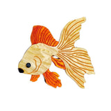 Acrylic Brown Carp Brooches for Kids Cartoon Pins Badges