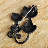 Cat Crown Rhinestone Brooches for Kids