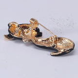 Cute Cartoon Bow Kitten Brooch Pin