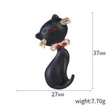 Cute Cartoon Bow Kitten Brooch Pin