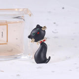 Cute Cartoon Bow Kitten Brooch Pin