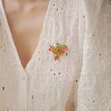 Acrylic Beads Strand Persimmon Brooches for Women Lady Leaf Fruit Brooch