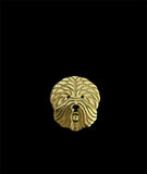 Old English Sheepdog Lapel Pin Brooch Silver-plated