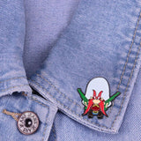 Funny Rabbit Brooch Animal Lapel Pin Big Chungus Fat Bugs Bunny Gift