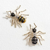 Gold-color Enamel Fire Ants Brooch Animal Corsage Pins