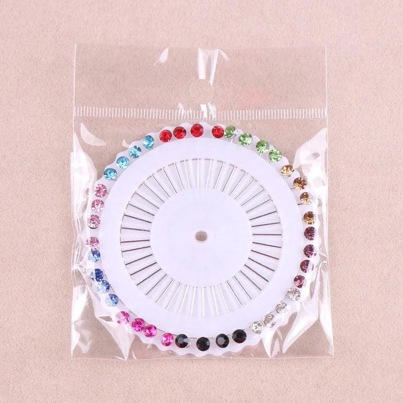 40Pcs Hijab Head Scarf Pins Brooch Muslim Accessories Women Ladies