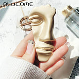 Exaggerated Half Human Face Brooches Party Accessory