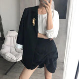 Exaggerated Half Human Face Brooches Party Accessory