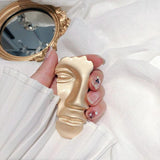 Exaggerated Half Human Face Brooches Party Accessory