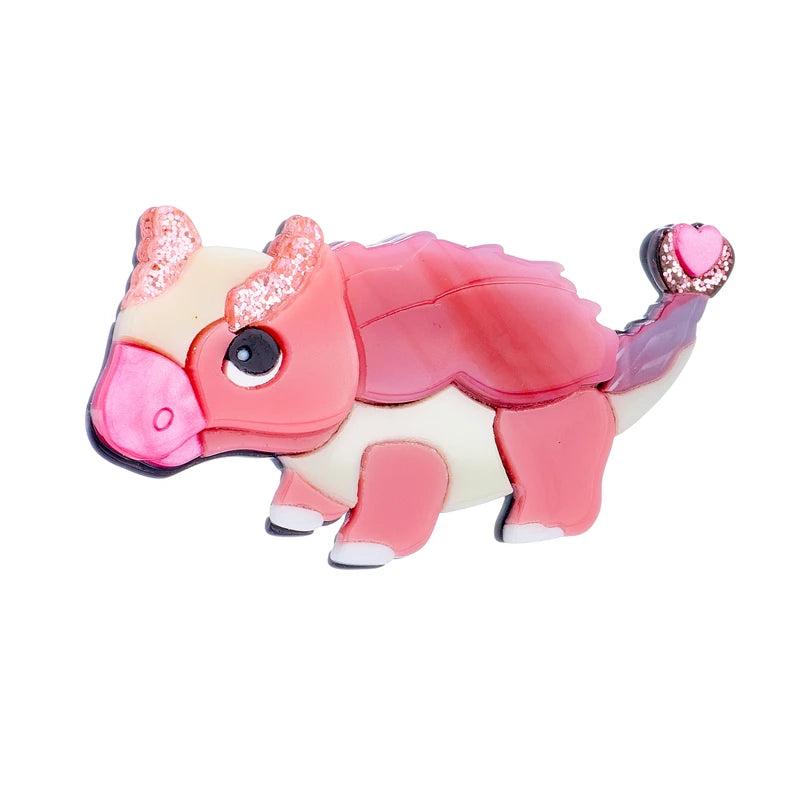 Dinosaur Shape Women Pins Brooches Acrylic Animal Woman Brooch Casual Jewelry