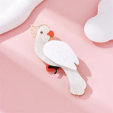 MYTROYU Parrot Brooch for Women Acrylic Material Trends Animal Party Accessories