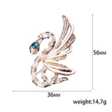 Enamel Snake Wings Brooch KitKat Metal Hijab Pins