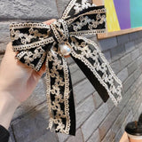 Vintage Lace Fabric Bow Brooch for Women Accessories