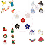Enamel Animal Dog Cat Fruit Ice Cream Lapel Pin Collar Brooch Set