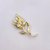 2 Colors Rhinestone Flower Brooch Women's Pin