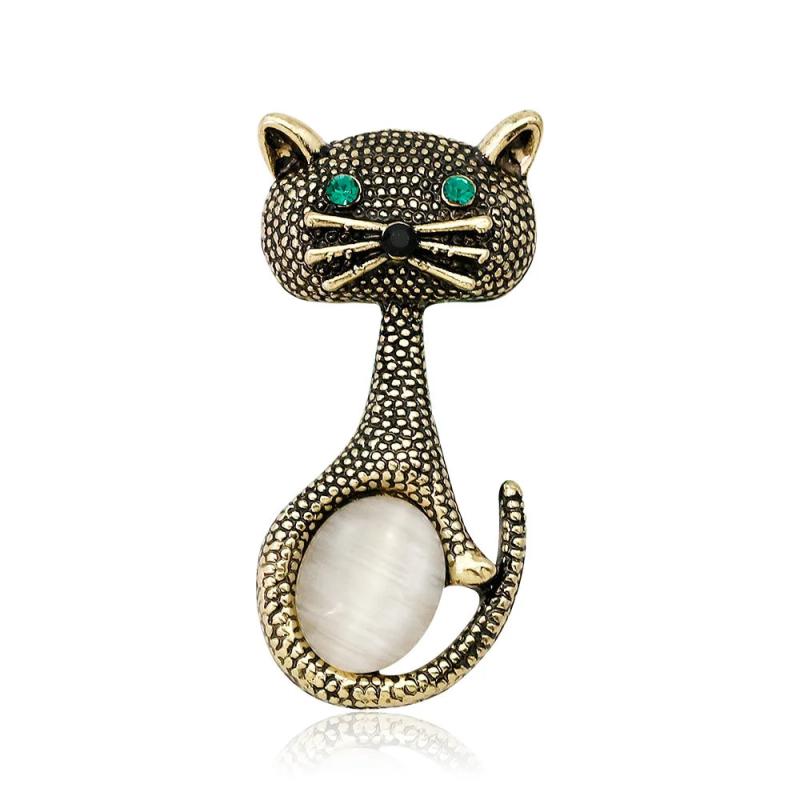 Vintage Retro Cat Brooches Pin Lovely Animal Brooch