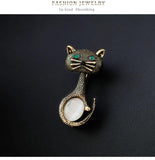 Vintage Retro Cat Brooches Pin Lovely Animal Brooch
